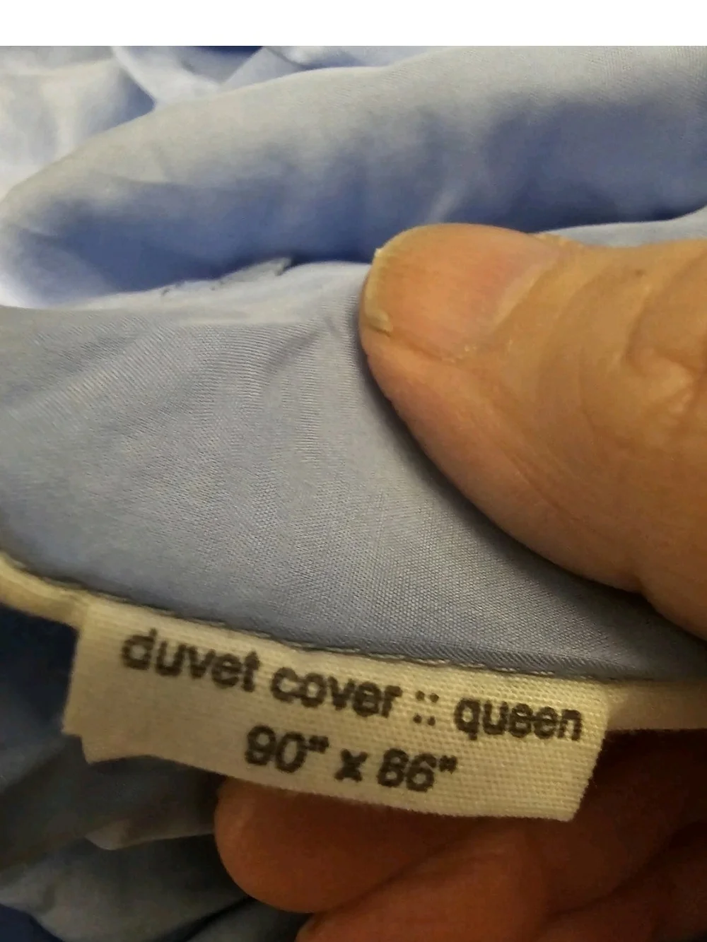 NWOT Kumi Kookoon Light Blue Silk Duvet Cover